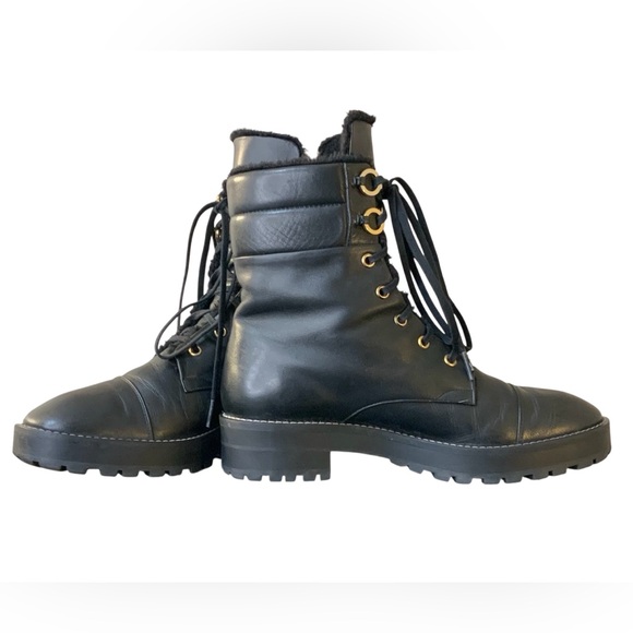 Stuart Weitzman Women’s Black Combat Boots - Picture 4 of 8